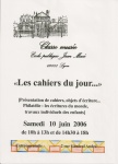 Juin 2006 - "Les cahiers du jour"