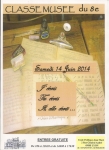Juin 2014 - " J'écris , tu écris , il elle écrit ..."